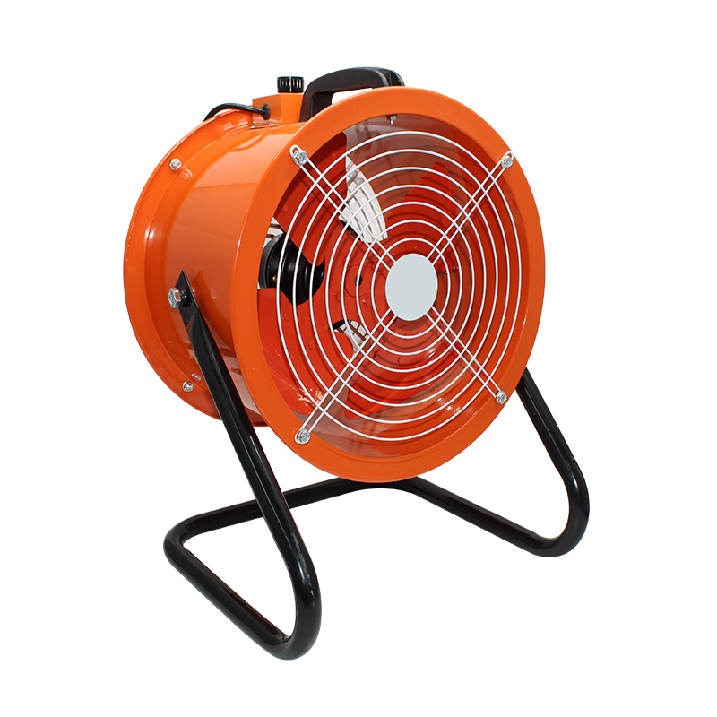 Ventilátor pre axiálny prietok s nízkym hlukom s držiakom s konzolou, veľký objem vzduchu prenosný výkonný axiálny prietokový ventilátor